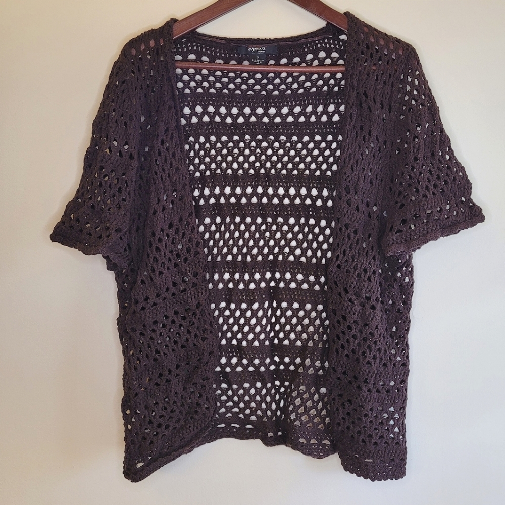 Style & Co Crochet Shrug Sz 2X